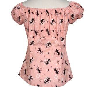 Atomic Kitty Peasant Top!